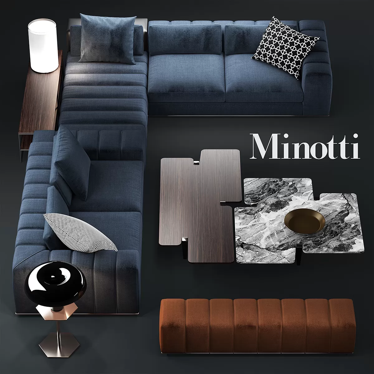 Sofa Minotti Freeman Seating System 3d Model – 225693 Sofa Minotti Freeman Seating System 3d Model – 225693