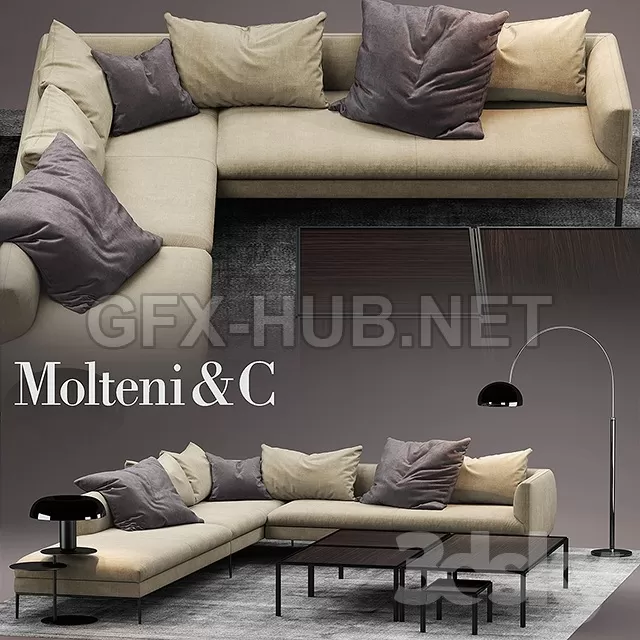 Sofa molteni SOFA PAUL – 225711 Sofa molteni SOFA PAUL – 225711