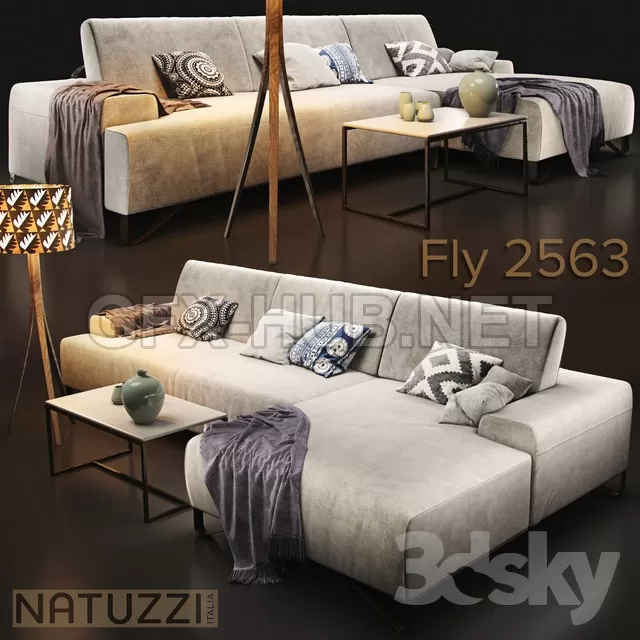Sofa natuzzi Fly 2563 – 225719