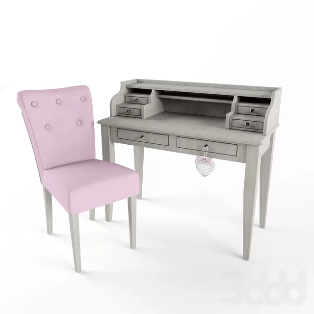 Soft Chair Cambridge and Desk Sebastien – 225855