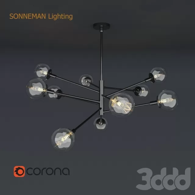 Sonneman Lighting Orb 10-Light Radial Pendant – 225885 Sonneman Lighting Orb 10-Light Radial Pendant – 225885