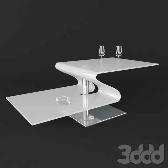 Striking 2 Level Glass Pavones Coffee Table – 226453