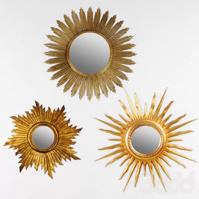 Sunburst Mirrors – 226507