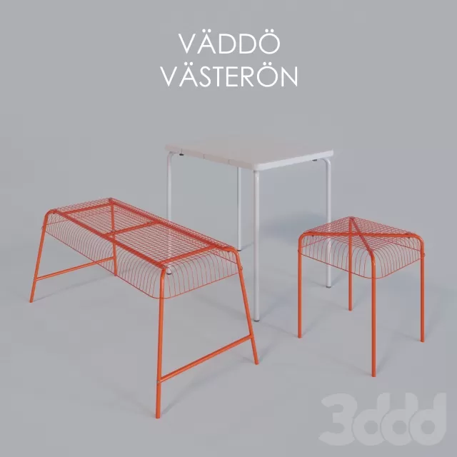 Table VÄDDÖBench VÄSTERÖNStool VÄSTERÖN – 226849