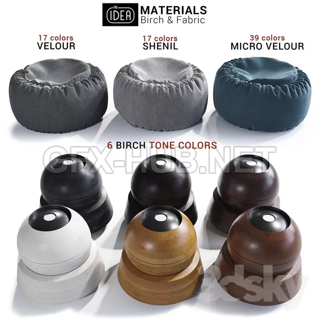 The Idea Materials Birch  Fabric – 227079