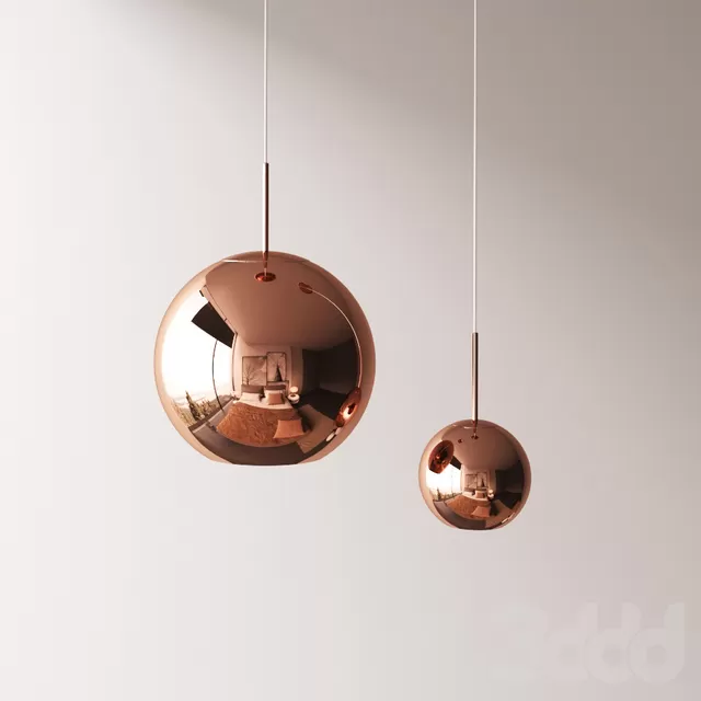 TOM DIXON COPPER ROUND PENDANT – 227243