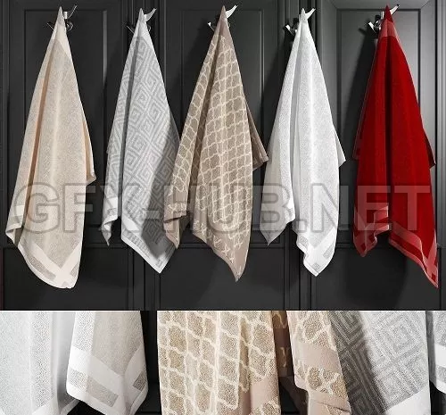 Towels 02 3d Model – 227327