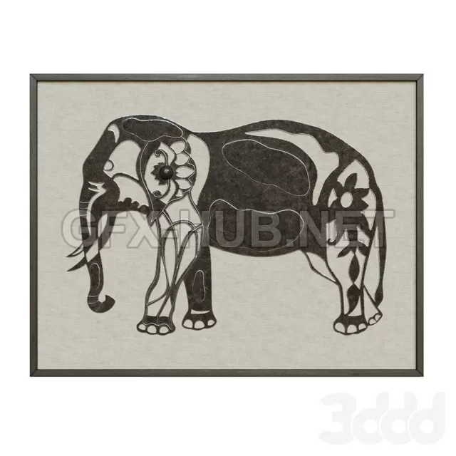 Uttermost ПАННО СЛОН – 227799