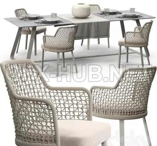 Varaschin Emma chair set 3d Model – 227857