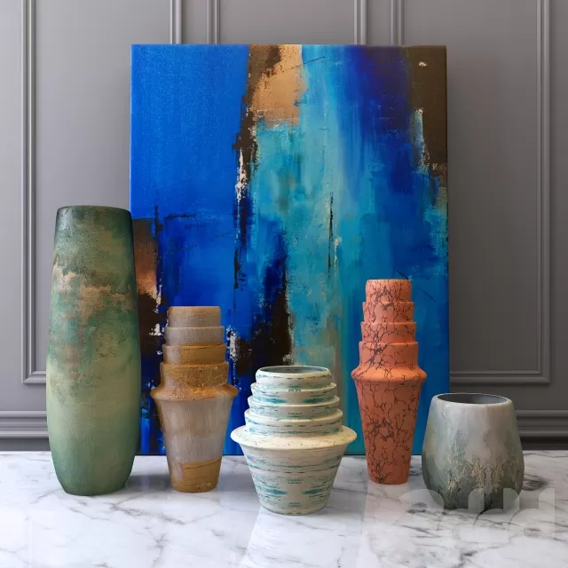 Vases and picture – 227893