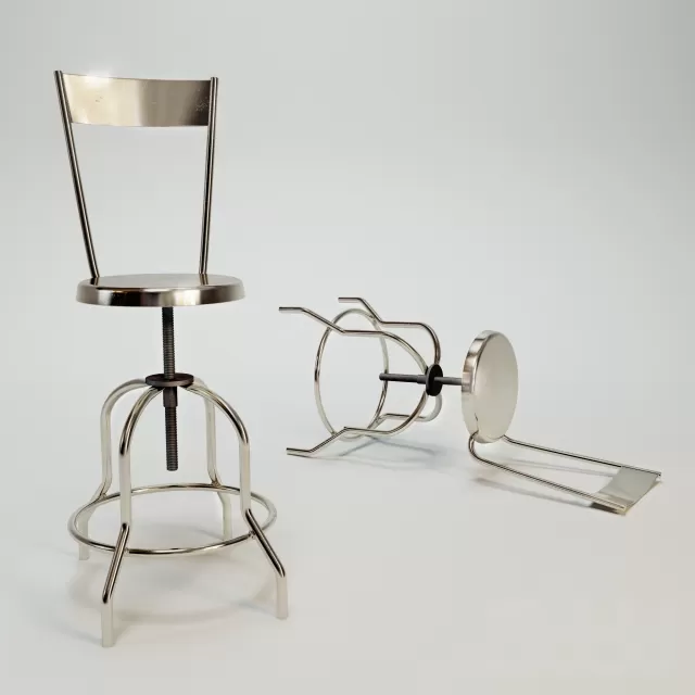 Vintage Industrial Swivel Adjustable Stool – 228113