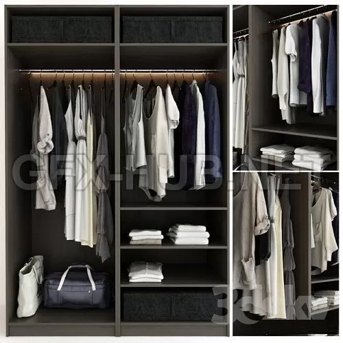Wardrobe 3D Model – 228469