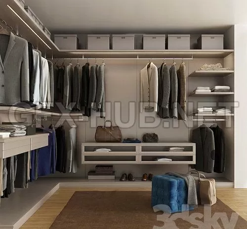 Wardrobe M9 3D Model – 228487