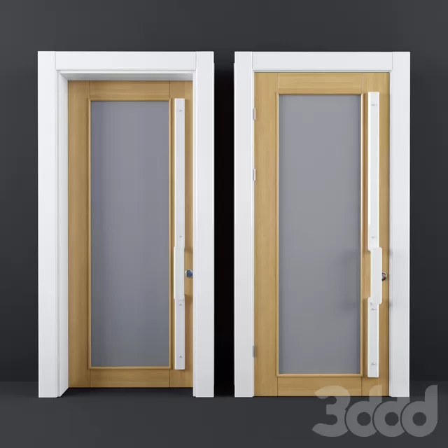 White Wooden Glass Door – 228705 White Wooden Glass Door – 228705