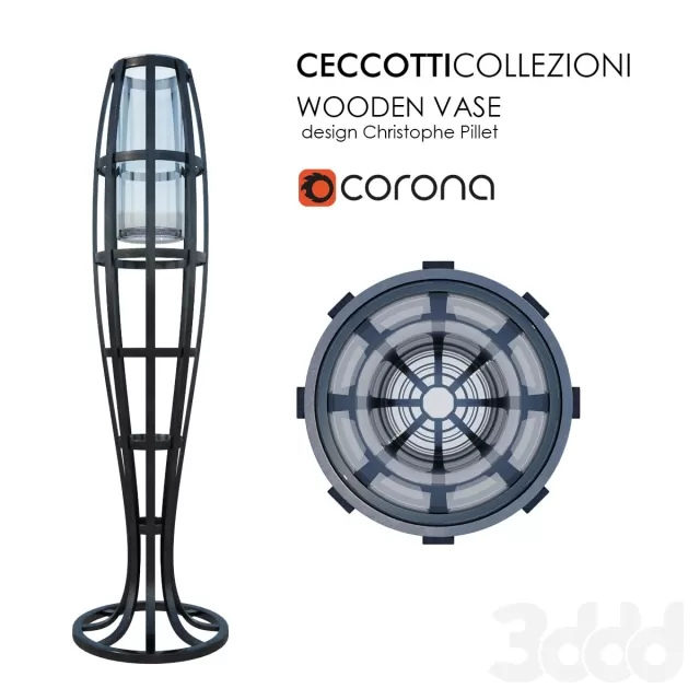 Wooden vase – 228989