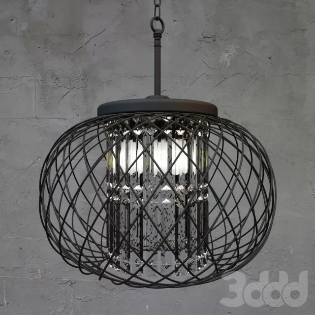 Yanira Antique Black Crystal Pendant Chandelier – 229089