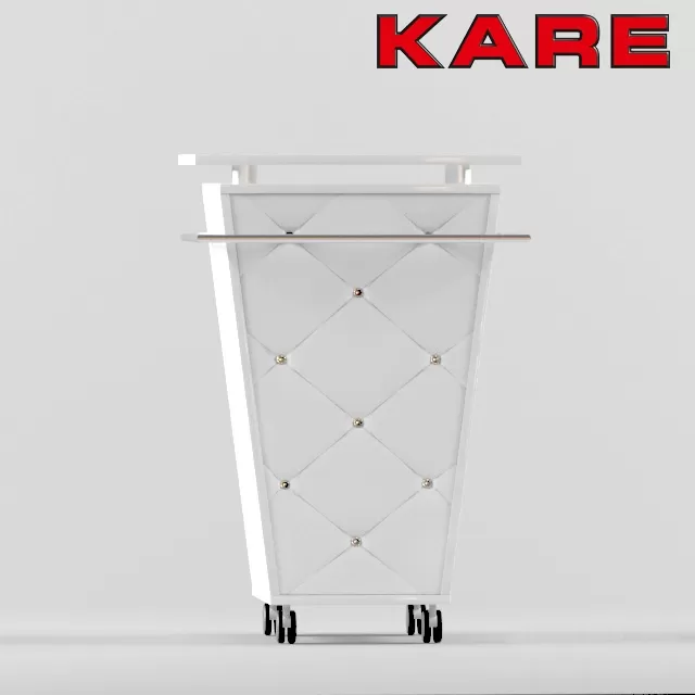 Бар белый Bar Lady Rock Trolley White KARE – 229531