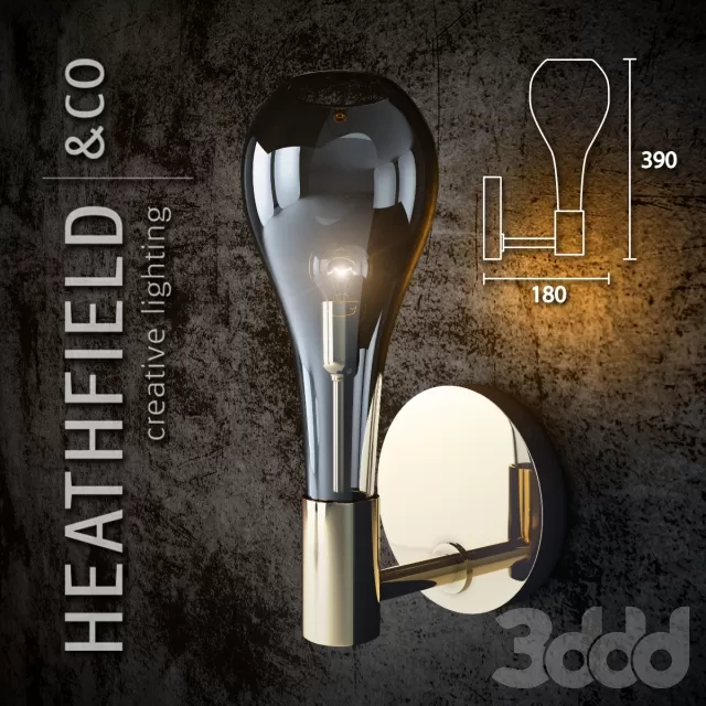 Бра Heathfield EBURY NICKEL SMOKE – 229813