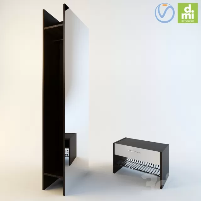 Вешалка и тумба – 230211