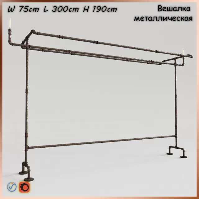 Вешалка из водопроводных труб – 230213