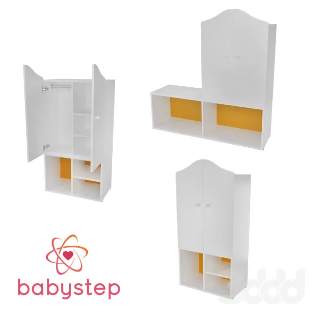 Гардероб детский babystep Классика1230 закрытый со съемной полкой – 230429