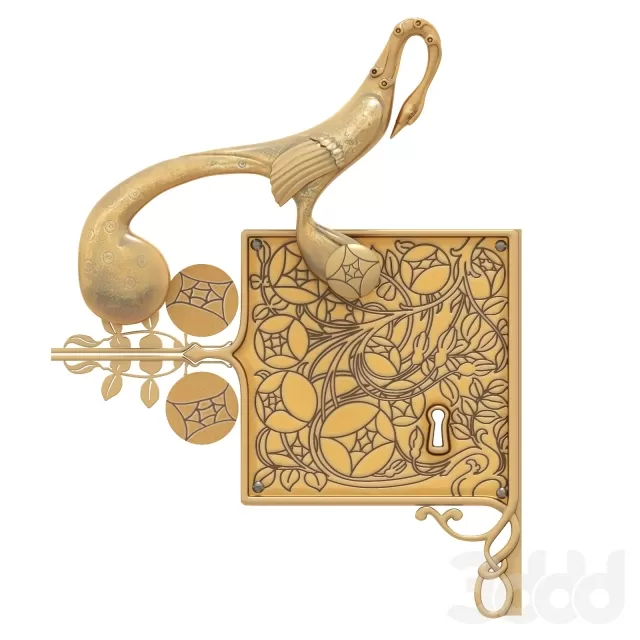 Дверная ручка Павлин – 230597