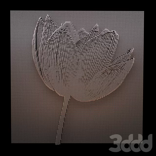 Декоративное панно – тюльпан – 230931