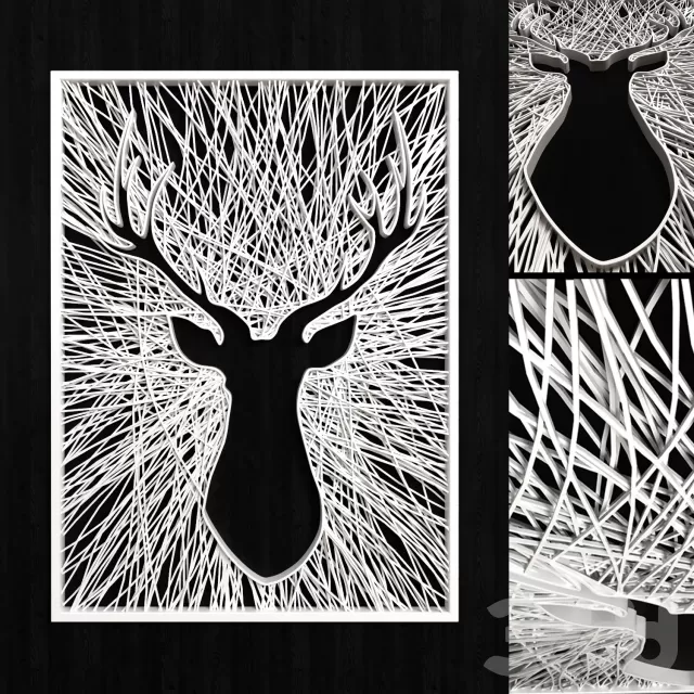 Декоративное панно олень – 230941