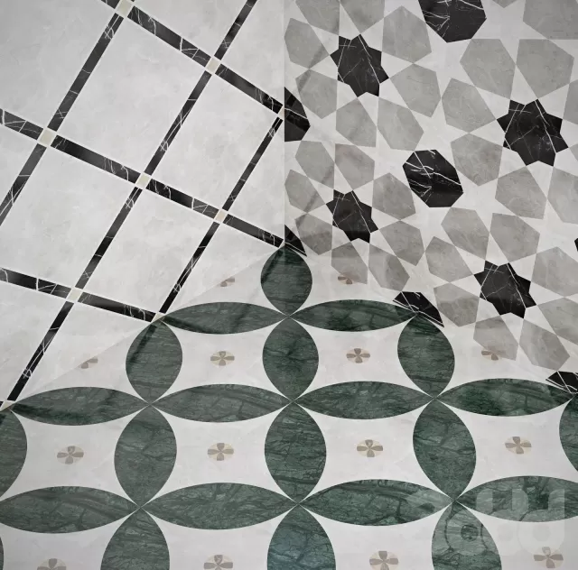 Декоративные мраморные плиты на пол 80х80см – 230951