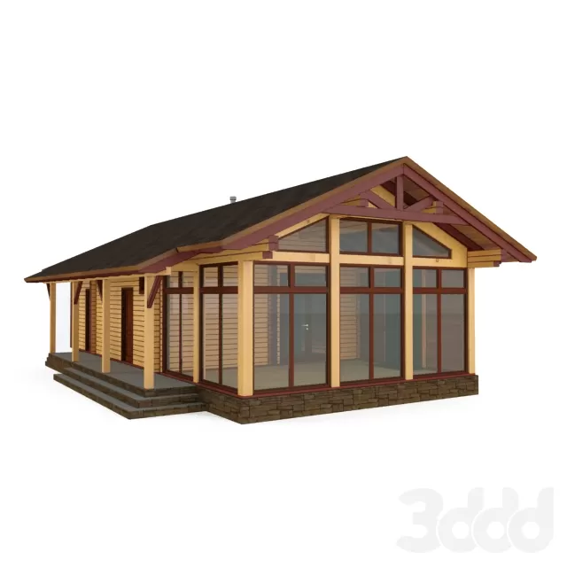 деревянная баня жилого типа – 231039