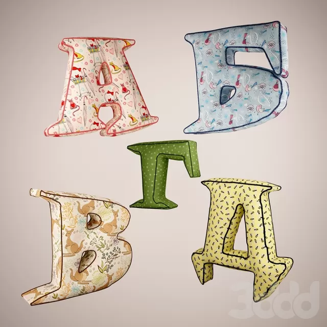 детские подушки-буквы – 231157