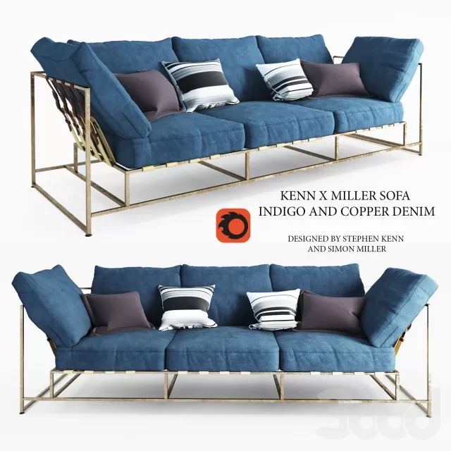 Диван Kenn X Miller sofa denim – 231333