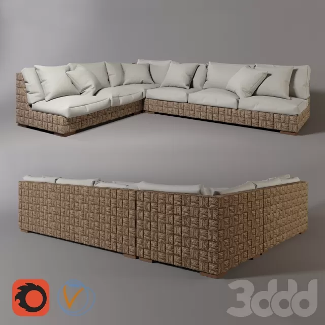 Диван Ralph Lauren Black Palm – 231373