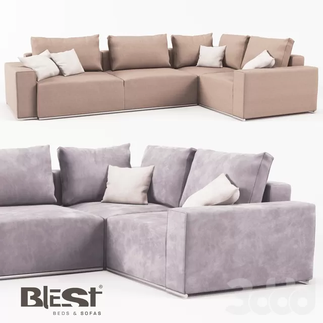 Диван модульный BL_101 в конфигурации БKR 2TM-K-1TM БML от производителя Blest TM – 231455