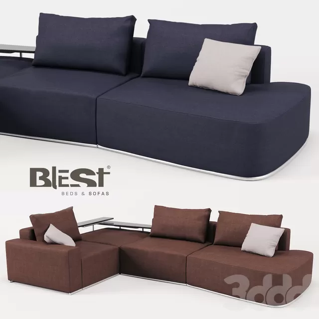 Диван модульный BL_101 в конфигурации БMR 1TM-KППR-1TMX TTML от производителя Blest TM – 231457