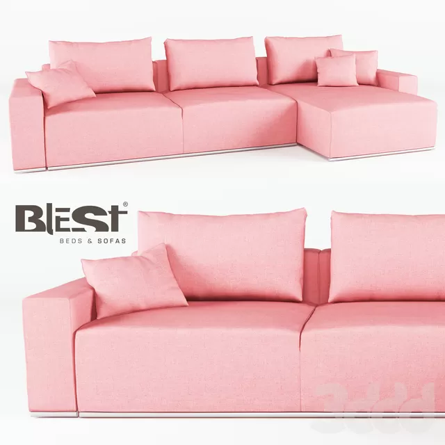 Диван модульный BL_101 в конфигурации БMR 2TM-ATM БML от производителя Blest TM – 231461