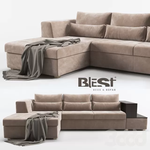 Диван угловой Фьюджи в конфигурации AMR-2TПL от производителя Blest TM – 231507