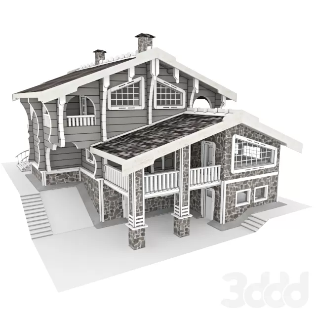 Жилой дом из бревна-лафета 3 – 231689