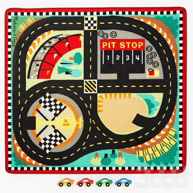 Игровой коврик Трасса для гонок – 232021