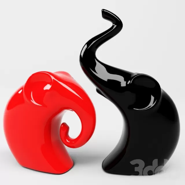 Керамические фигурки «Слоны» – 232315