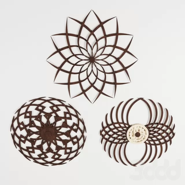 Кинетические настенные скульптуры с анимацией вращения – 232333