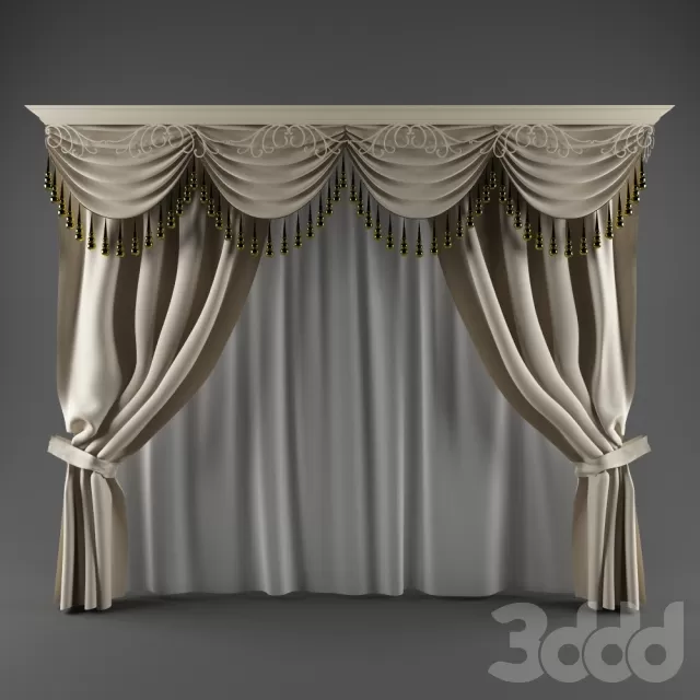 Классическая штора – 232381