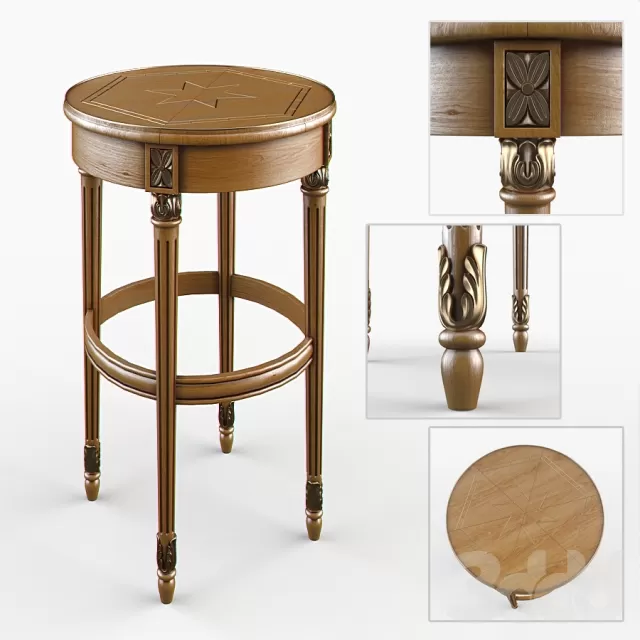 Классический круглый кофейный столик – 232399