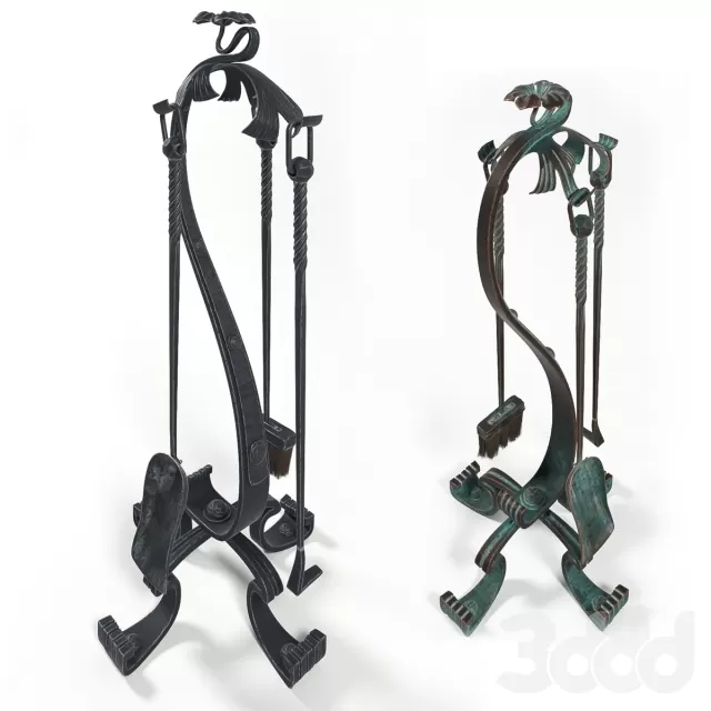 Кованые каминные принадлежности – 232455