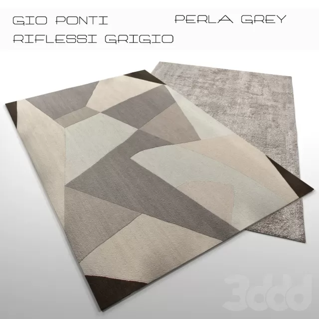 Ковер GIO PONTI RIFLESSI GRIGIO PERLA GREY – 232473