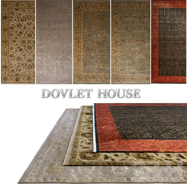 Ковры DOVLET HOUSE 5 штук (part 135) – 232617