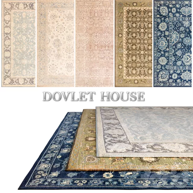 Ковры DOVLET HOUSE 5 штук (part 177) – 232705