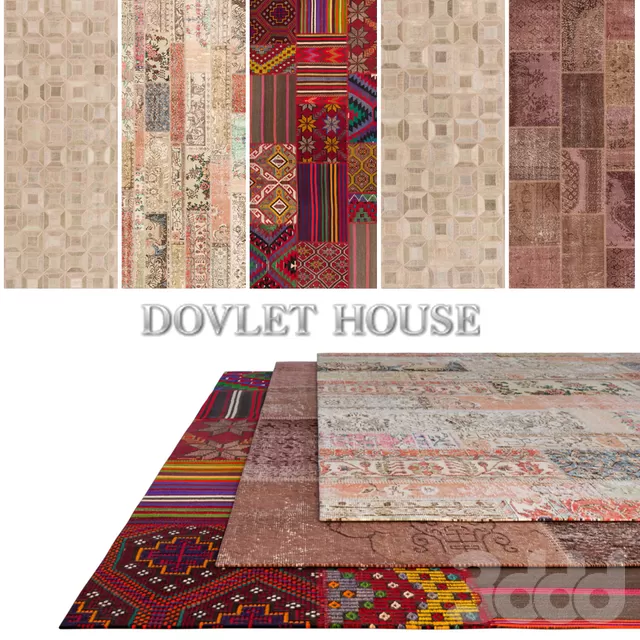 Ковры DOVLET HOUSE 5 штук (part 180) – 232713