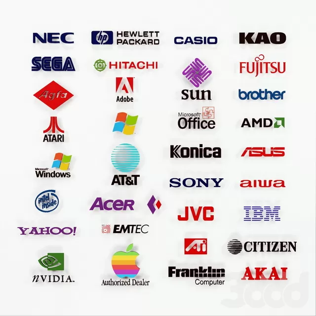 Коллекция брендов электроники – 232947