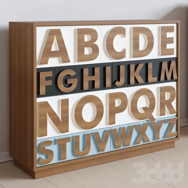 Комод Alphabeto Birch 1 – 233009